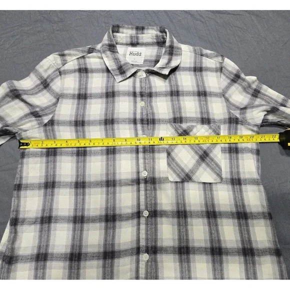 Mudd Flannel Shirt Check Pattern Womens Large - Picture 8 of 13